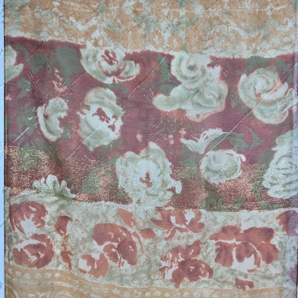 Sheer Scarves Lot of 5 Floral Geometric Print‎ Accent Woman Fashion Accessories